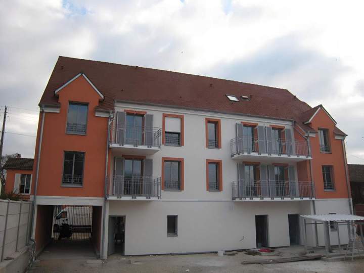 Chantier isolation thermique extérieure Santeny