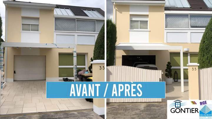 Travaux de ravalement façade Santeny